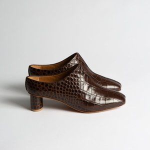 Eva Mule in Bombon Croc LoQ NEW WITH BOX